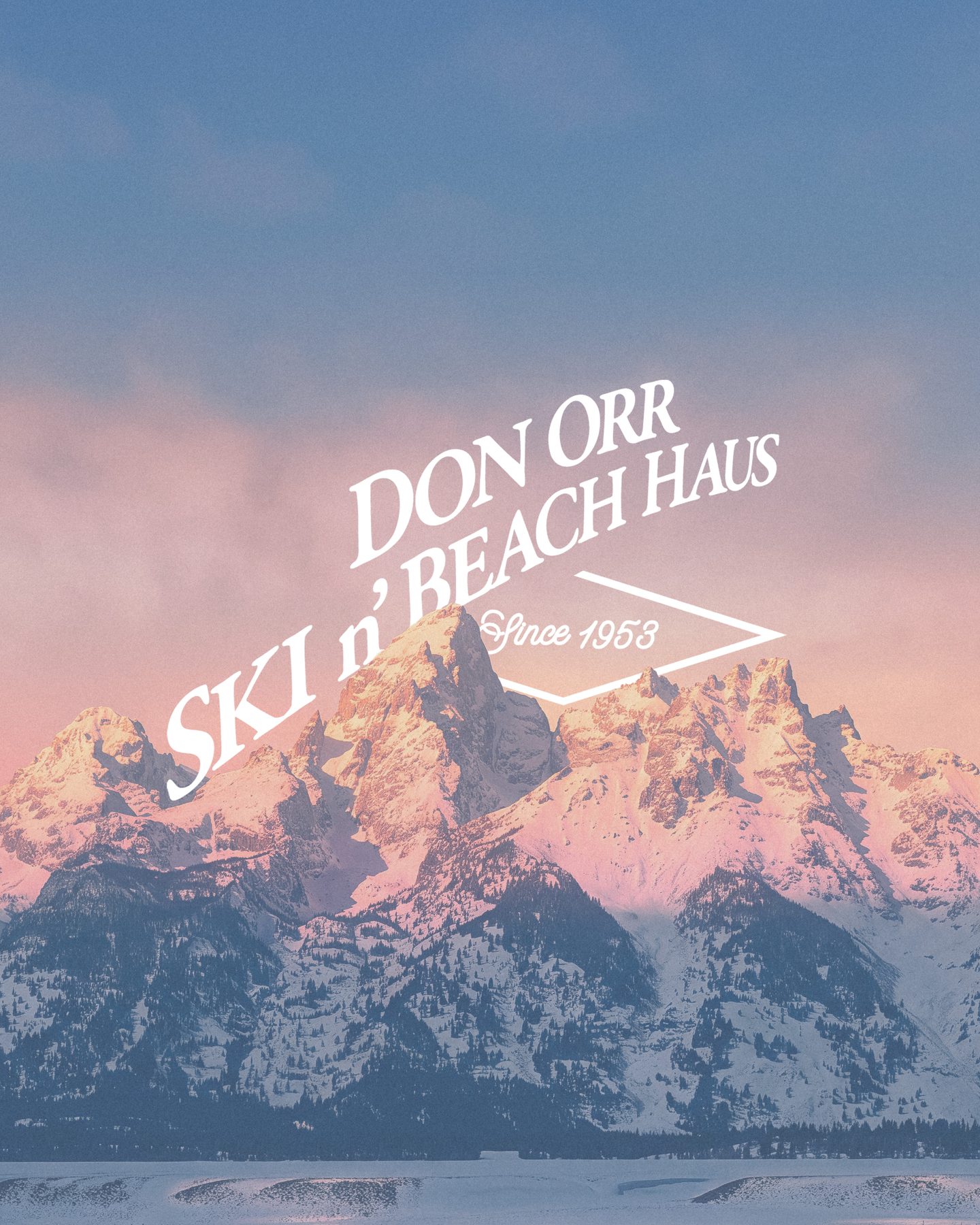 Don Orr Ski N' Beach Haus merchandise design
