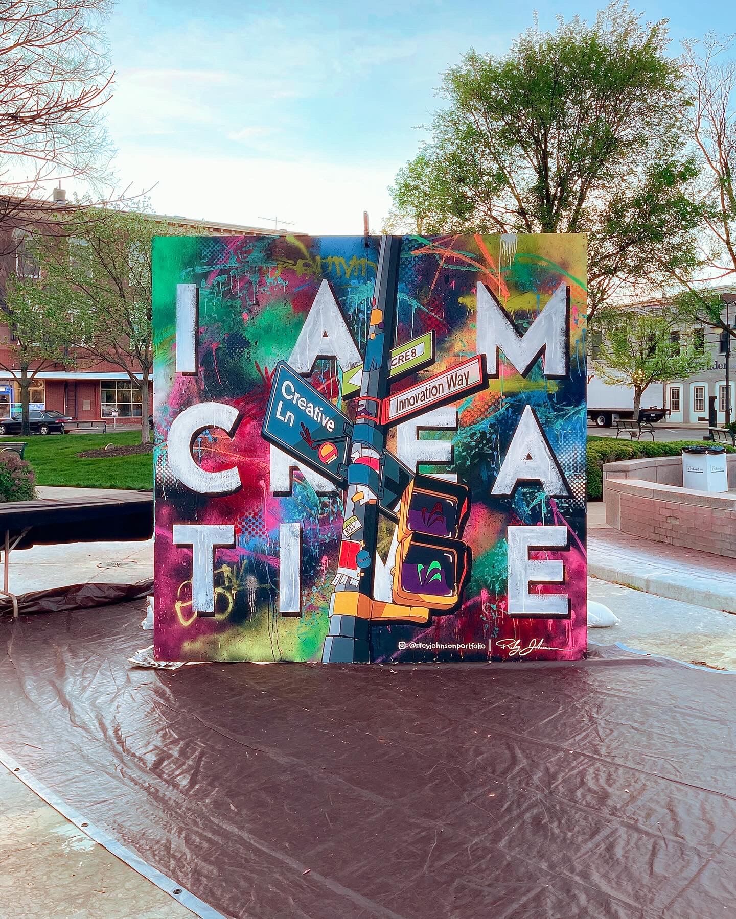 I Am Creative mural